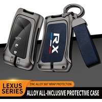 Auto TPU Zinc Alloy Key Case Bag For Lexus F SPORT RX300 RX350h RX450h RX500h Car Keys Chain Car Metal Key Shell Car Accessories