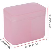 Holder Container Case Independent Double-Compartment Cotton Pads Swab Nail Wipes Makeup Brushes Organizer Storage Box