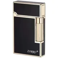 ZORRO 612 Side Wheel Soundproofing Oil Lighter Creative Retro Color Shell Windproof Metal Cigarette Accessories for smokers