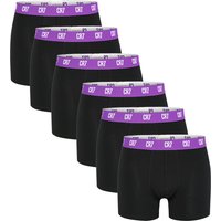 CRIIS SEVEN 7 Men's Underwear Boxers Briefs Purple Boxershorts Softness Fashion Style Male Panties Violet Plus Size Man Boxers