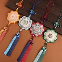 Creative Dragon Boat Festival Sachet Bag Double Sided Chinese Style Dragon Boat Festival Blessing Pouch Traditional with Tassel