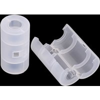 4Pcs AA Battery To Size C Battery Cases Box Adapters Converter Holder Switcher Converter