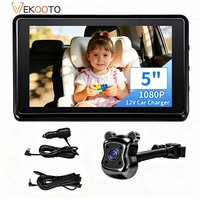Baby Car Camera Monitor 1080P HD 5 Inch Screen Infrared Night Vision Rear View Safety Monitoring System for Newborn Toddler