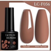 LILYCUTE 7ML Brown Gel DIY Nail Polish Bright Red Pink Semi Permanent Soak Off UV LED Gel Varnish Nail Art Design Manicure