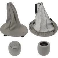5 Speed Gear Shift Knob Lever Shifter Gaiter Boot Cover For Fiat Panda 169 2 Serie 2003-2012 Fiat 500/500C 2 Serie 2007-2013