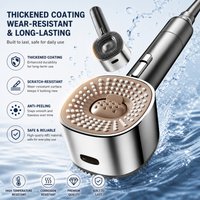 Turbo High Pressure Handheld Shower Head 5 Spray Modes Water Saving Filtered Massage Showerhead Soft Silicone Bathroom SPA Head