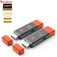50M Wireless HDMI Video Transmitter Receiver 1080P Wireless HDMI Display TV Stick Adapter for PS4 Camera PC To TV Projector