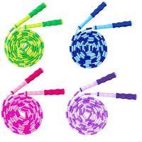 J2HE Adjustable Length Jump Rope for Fitness Exercise Soft Beaded Skipping Rope Segmented Jumping Rope