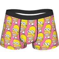 Mr Sparkle S-Simpsons Boxershorts 3D Pouch Underwear Trenky Pattern Boxer Brief Comfortable Males Panties Plus Size 2XL