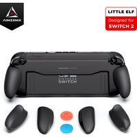 AIMZENIX Ergonomic Silicone Grip for Nintendo Switch 2, Non-Slip Replaceable Grips with 3 Sizes, Dock Compatible