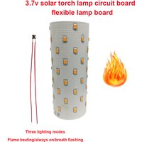 3.7V Circuit Board 3 Modes 51 LED Solar Torch Lamp Circuit Board Battery Powered Solar Flame Lamp Controller Electrical Supplies