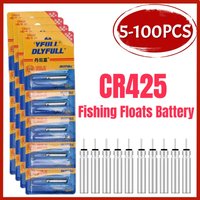 5-100PCS Fishing Floats Battery CR425 Night Fishing Floats Light Luminous 3.6V Electric Floats Battery Fishing Accessory