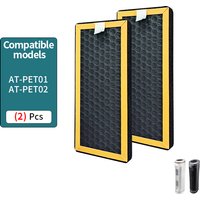 TotalClean PetPlus HEPA-Type Air Purifier Filter Replacement,Works with Homedics AT-PET01& AT-PET02 PetPlus Air Purifiers,2-pack