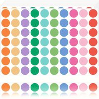 1050 Pcs 1 Inch 10 Colors Round Colored Dot Stickers for Teaching Papers, Color Coding Labels, Circle Dots Stickers