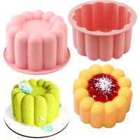 1 Cylindrical Silicone Cake Mold, Non-Stick Silicone Mousse Cake Mold, Suitable for Jelly, Cakes, Cheesecakes, Brownie Tarts, Charlotte Cakes, Chocolate Cakes, Etc., the Best Choice for Beginners' DIY