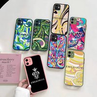 E-Emilio Logo Pucci For Silicone Matte Phone Case For IPhone 16 Pro Max 15 14 13 12 11 X XS MAX