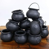 Witch Cauldron Buckets Set, Halloween Candy Bowls for Parties & Events, Perfect for Halloween, Easter, St. Patrick's Day