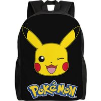 Bandai backpacks Pokemon Pikachu Wink Cute Face Official Logo Daypack mochila Hiking Retro Washable Rucksack