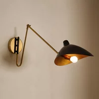 Retro industrial style indoor wall lamps metal material matte surface sconce lights E14 bedroom decoration rotatable led lles image 4
