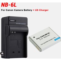 NB-6L NB6L Camera Battery for Canon PowerShot D10 D30 S95 SX280 SX510 HS IXUS 95IS 200 25IS SD770 IS Batteries +US USB Charger