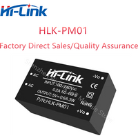 Free Shipping 220V To 5V AC DC Power Supply HLK-PM01 10pcs/lot Isolated Mini Size High Efficiency Step Down Converter