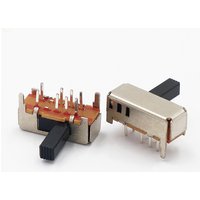 10pcs SK23D06 Side Toggle Switch Interruptor Mini Slide Switches Accessories 8pin Vertical Right Angle Slide Switch SK-23D06