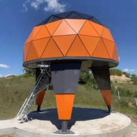 Starshine Luxury Igloo House Geodesic Dome House With Bathroom Wooden Frame Star Capsule House