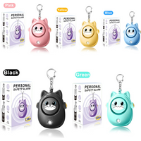 H8 130dB Self Defense Alarm Student Backpack Keychain New Cat Personal Alarm Anti wolf Artifact Outdoor Children's Emergency