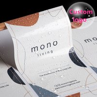 Custom Self Adhesive Stickers Paper Waterproof Logo Customized Color PVC Clear Transparent Reflection Rainbow Holographic Label