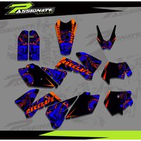 Dla KTM 525 450 400 300 250 200 125 sx sxf mxc xc xcf xcw exc excf 2005 2006 2007 Grafika Tło Naklejki Personalizacja