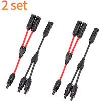 Parallel Connector Practical Solar Branch Adapter Solars Panel Cables Distributor In-line Socket Photovoltaic Connectors