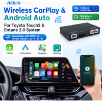 Wireless Carplay adapt interface for 2014-2019 Toyota Tundra high RAV4 CH-R Corolla Camry Prius Touch2 Entune2.0 System with Android Auto Airplay Bluetooth Navigation Function