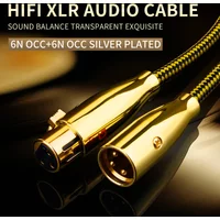 YYTCG Hifi XLR Cable High Purity OCC OFC Pure Copper XLR Male to Female Audio Cable for Microphone Mixer