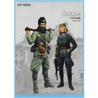 1/16 Resin Unpainted Model Kit, military theme, Yugoslav Soldier (2 persons) Unassembled and unpainted GK
