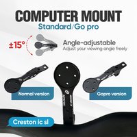 SYNCROS iC IM Frontcomputerhalterung Passend für Fraser- oder Creston iC-Cockpits 288147 288148 Für Garmin Bryton Wahoo