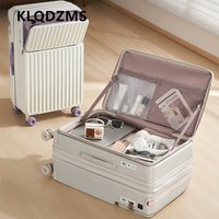 KLQDZMS Luggage Men's Travel Bag ABS+PC Boarding Case Large Capacity 20"24"26"28 inch Trolley Case Women's Cabin Suitcase