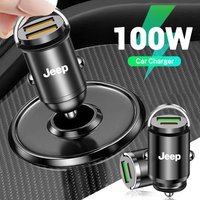 Micro Car Quick Charger Vehicle Cigarette Lighter Convert Plug For Jeep Wrangler JL JK Gladiator Grand Liberty Cherokee Compass