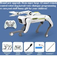 Cool Stuff Toy Car Funny Gift-Intelligent Rc Robot Dog,Voice Dialogue Programming Remote Control Car Toy,Rc Cars Toys for Kids