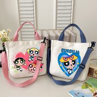 The Powerpuffs Girls Crossbody Bag New Anime Blossom Bubbles Buttercup Handbag Women Outdoor Sports Travel Shoulder Bags Gift