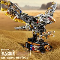 1168PCS adult children's toys, office home decorations, building blocks mechanical eagle set, animal eagle model building toys