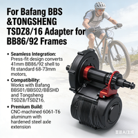 Für Bafang & Tongsheng BB86/92 Tretlageradapter – Konvertiert 41-mm-Gehäuse, passend für alle BBS- und TSDZ8/16-Motoren (68–73 mm)