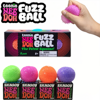 Needoh Teenie Fuzz Ball 3PCS Velvet Fuzzy Squeeze Sensory Toy Pocket Maltose Stress Slow Rebound Anxiety Relief Fidget Toy Gift