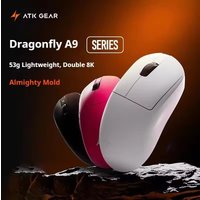 ATK Dragonfly A9 Series Wireless Mouse Tri Mode PAW3950 Nordic52840 8K 53g Lightweight Custom Laptop Gamer PC Gaming Mouse