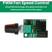 2-Channel 4-Wire Fan Speed Controller DC 12V 5A PWM Fan Speed Control Manual Potentiometer Speed Adjustment