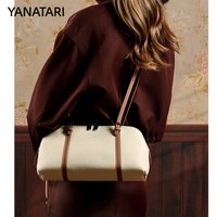 YANATARI genuine leather bag woman 2026 luxury bag vintage long shoulder bag Handbags large capacity underarm Shopping bag