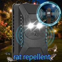 Ultrasonic Rodent Repellent for Car Engine–Battery Powered Under Hood Mouse Repeller with Flashing Strobe Light for Attic Shed