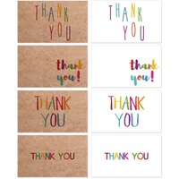 30Pcs Natural Kraft Paper Cards Thank You For Your Order Card For Small Shop Gift Decoration Card For Home DIY Crafts Tools