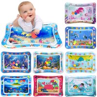 Inflatable Tummy Time Baby Play Mat Infants Water Cushion Early Education Interactive Baby Toys For Toddlers Sensory Development