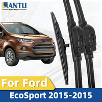1/3PCS Front And Rear Wiper Kit For Ford EcoSport 2015-2015 Windshield Wiper Silent Wiper Automotive Accessories 2015