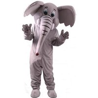 Grey Elephant Mascot Cartoon Doll Cosplay Costume Adult Children Christmas Activity Halloween Easter Birthday Party Dress